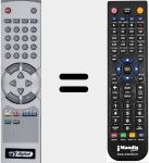 T&eacute;l&eacute;commande pour remplacer RCU 015