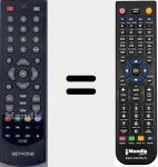 Télécommande pour remplacer TX-4000T