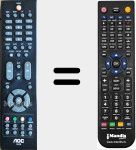 T&eacute;l&eacute;commande pour remplacer RL57B