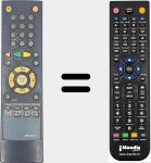 Télécommande pour remplacer ASR100GIII