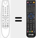T&eacute;l&eacute;commande pour remplacer 7TV187