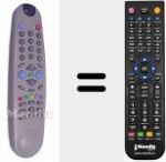 T&eacute;l&eacute;commande pour remplacer RC141 (5T1187F)