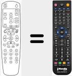 T&eacute;l&eacute;commande pour remplacer BRTKKTR13B9ZA