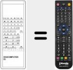 T&eacute;l&eacute;commande pour remplacer DIGICOMPUTER53