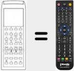 T&eacute;l&eacute;commande pour remplacer RC43