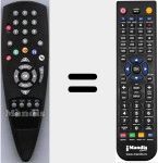 T&eacute;l&eacute;commande pour remplacer RC2000