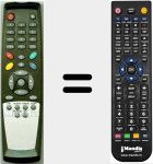 T&eacute;l&eacute;commande pour remplacer RC4000