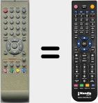 T&eacute;l&eacute;commande pour remplacer RC38EXC