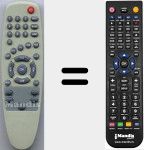 T&eacute;l&eacute;commande pour remplacer TDT4VERS1