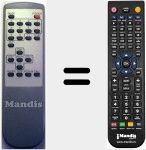 Télécommande pour remplacer J1433VERS1