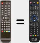 Télécommande pour remplacer RC53DTVDVD