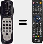 T&eacute;l&eacute;commande pour remplacer RC505 (A70205905)