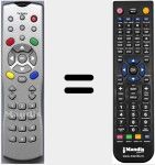 T&eacute;l&eacute;commande pour remplacer C80HDMI