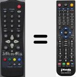 T&eacute;l&eacute;commande pour remplacer VSR100G-III (08010389)