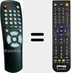 T&eacute;l&eacute;commande pour remplacer RC0896V2 (35761410)