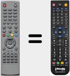 Télécommande pour remplacer ALPHA40006000PVR