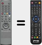 Télécommande pour remplacer DT20002010T