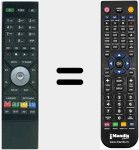 T&eacute;l&eacute;commande pour remplacer RTI95320500T2HDUK