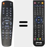 T&eacute;l&eacute;commande pour remplacer RC2530 (08002776)