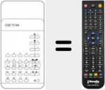 Télécommande pour remplacer TC104