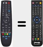 T&eacute;l&eacute;commande pour remplacer URC46200002R00