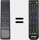 T&eacute;l&eacute;commande pour remplacer MS3002 (253770)