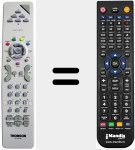 T&eacute;l&eacute;commande pour remplacer 37 LB 130 S5 (REMCON031)