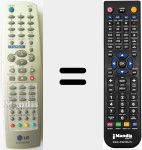 T&eacute;l&eacute;commande pour remplacer 6710V00145J