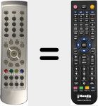 Télécommande pour remplacer RCI6I9 (NW1187R)