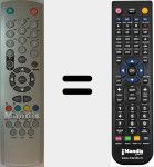 Télécommande pour remplacer BSV29255DVBT