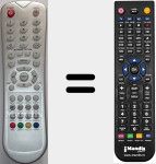 Télécommande pour remplacer Crown001