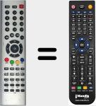 T&eacute;l&eacute;commande pour remplacer Changhong003