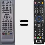 T&eacute;l&eacute;commande pour remplacer TFD1914MCWHITE