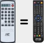 T&eacute;l&eacute;commande pour remplacer Digivisie 1771