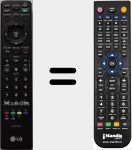 Télécommande pour remplacer MKJ42519623