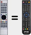 Télécommande pour remplacer 08010909