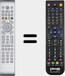 T&eacute;l&eacute;commande pour remplacer Peacock002