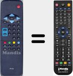 Télécommande pour remplacer Quelle003