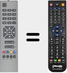 T&eacute;l&eacute;commande pour remplacer RC1241 (20132880)