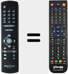 T&eacute;l&eacute;commande pour remplacer RC1243 (20164269)