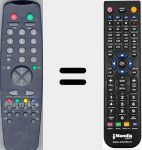 Télécommande pour remplacer 00020058