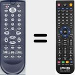 T&eacute;l&eacute;commande pour remplacer Radiola003