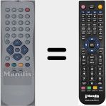 T&eacute;l&eacute;commande pour remplacer Radiola002