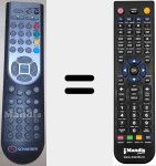 T&eacute;l&eacute;commande pour remplacer EXIA1601PVR
