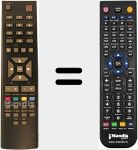 T&eacute;l&eacute;commande pour remplacer RC2445 (08000618)