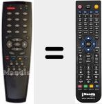 Télécommande pour remplacer RC2340 (08002516)