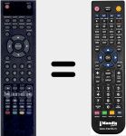 Télécommande pour remplacer TVH-1950