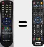 T&eacute;l&eacute;commande pour remplacer NATUSX922IIIDVBT (20463595)