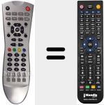 T&eacute;l&eacute;commande pour remplacer RC1101 (30042197)