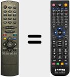 T&eacute;l&eacute;commande pour remplacer RC2546BLK (30049972)